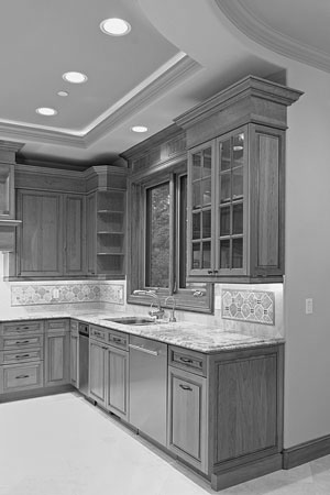 wood kitchen cabinets